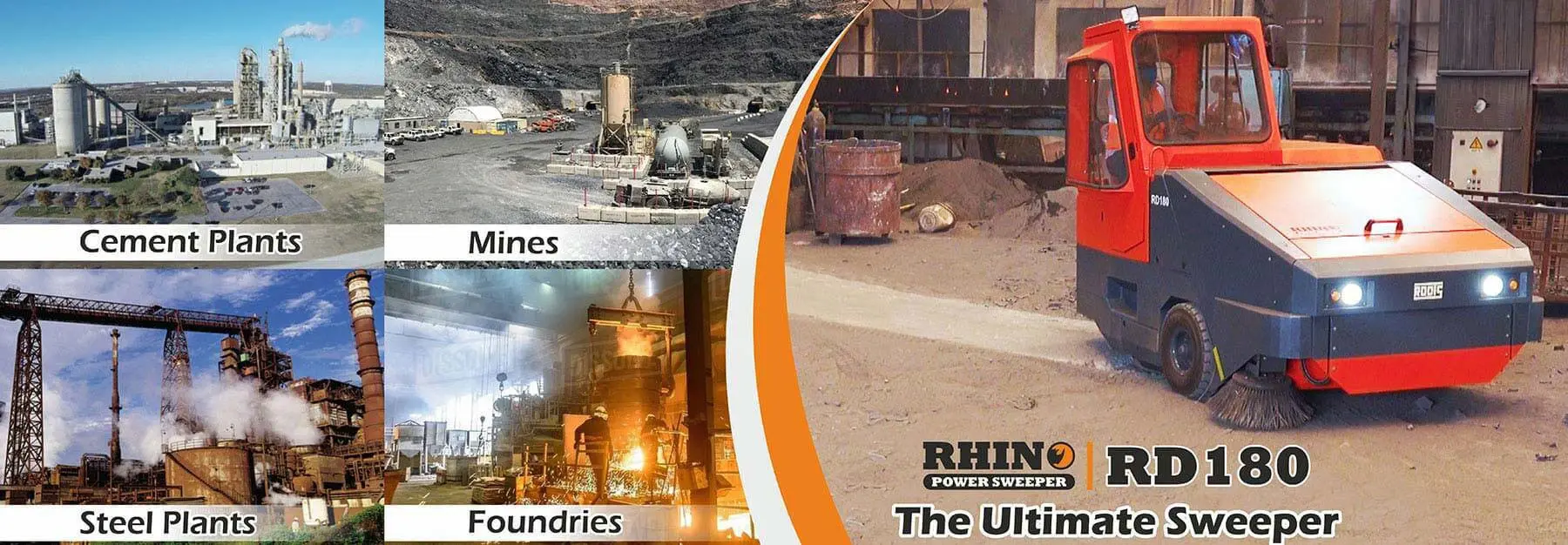 Rhino RD180 Industrial Sweeper